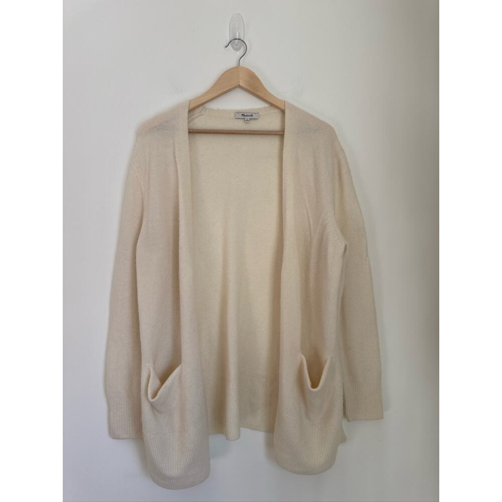Madewell Cream Open Front Cardigan